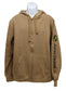 John Deere Men's Construction Brown Full Zipper Fleece Sweatshirt - LP81877