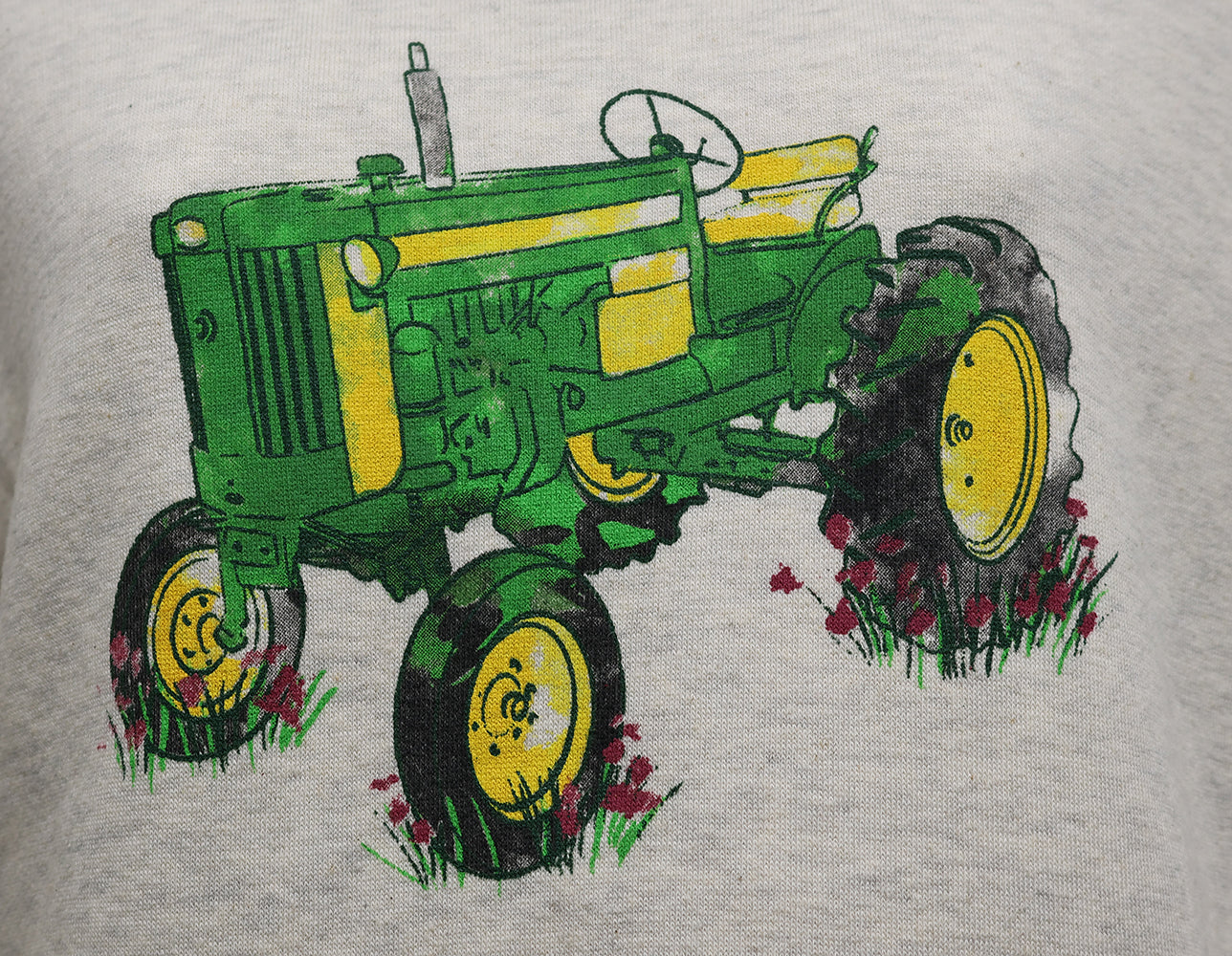 John Deere Ladies XL Watercolor Tractor Boatneck Sweatshirt - LP82252