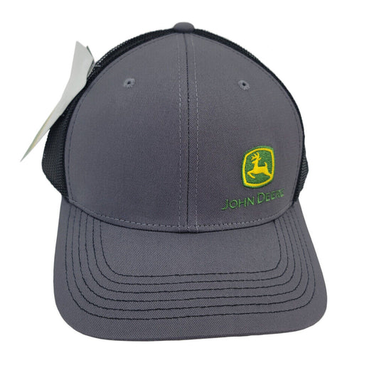 John Deere Moline 112 Gray and Black Mesh Back Hat/Cap - LP82939