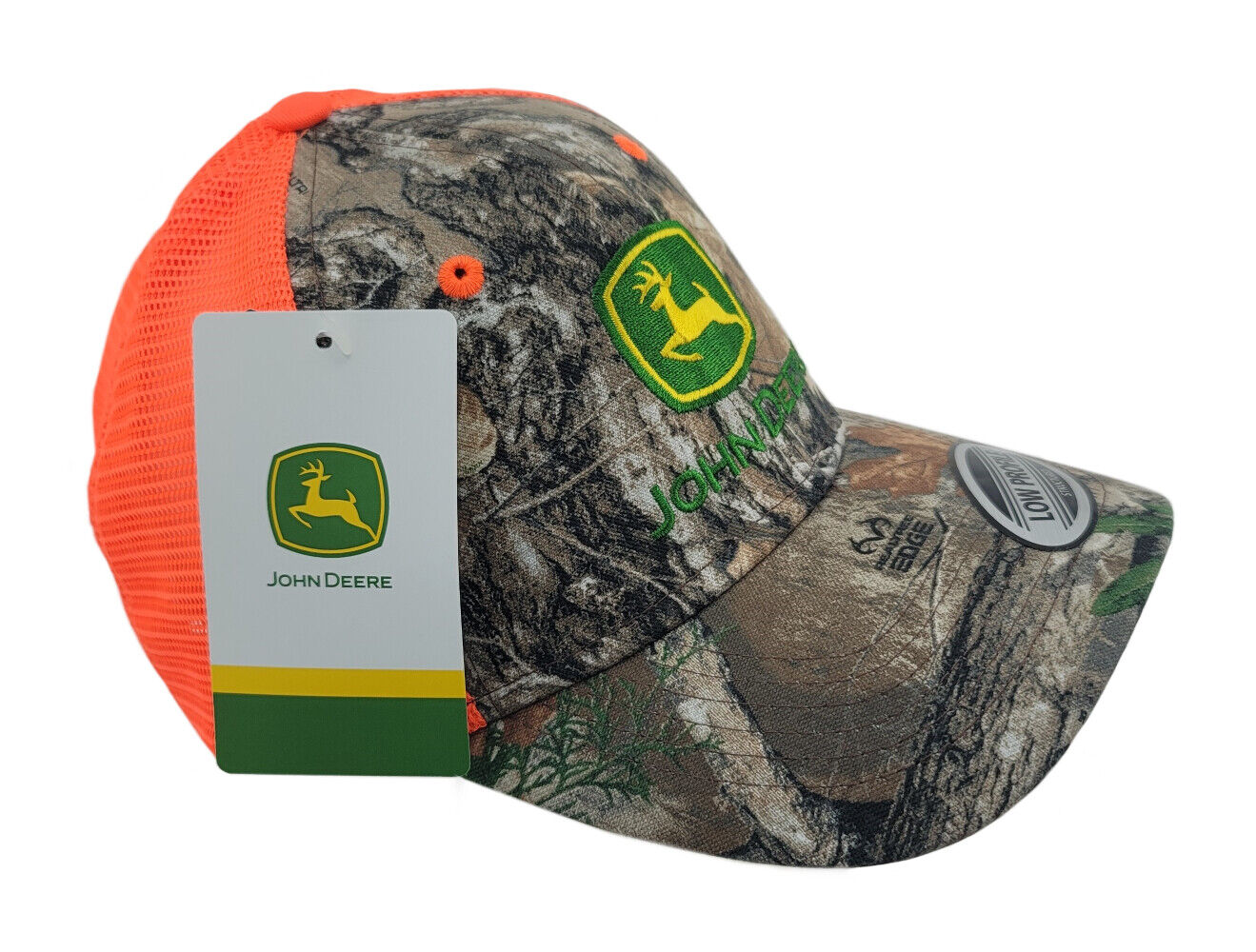 John Deere Camo Twill/Orange Mesh Hat/Cap - LP83143