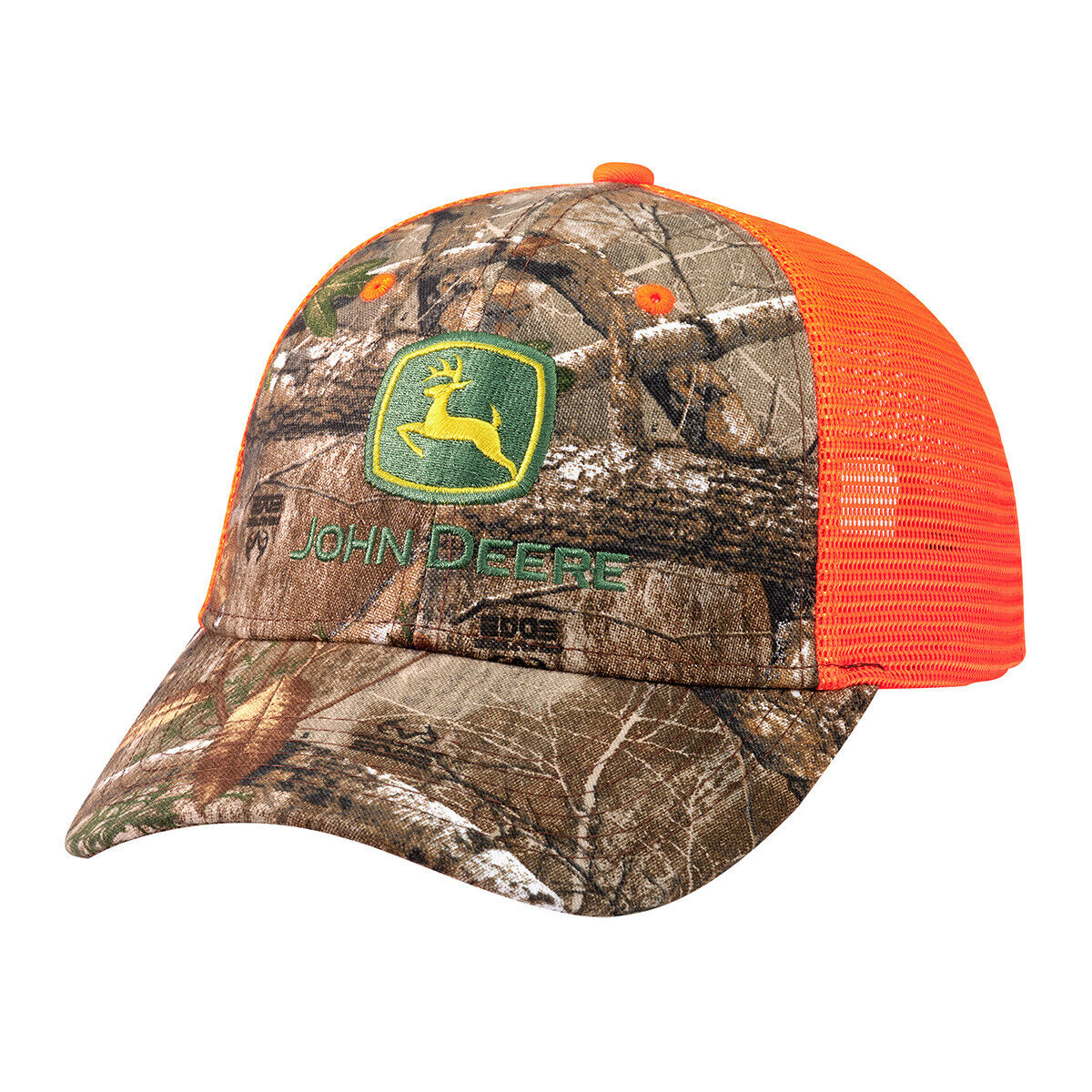 John Deere Camo Twill/Orange Mesh Hat/Cap - LP83143