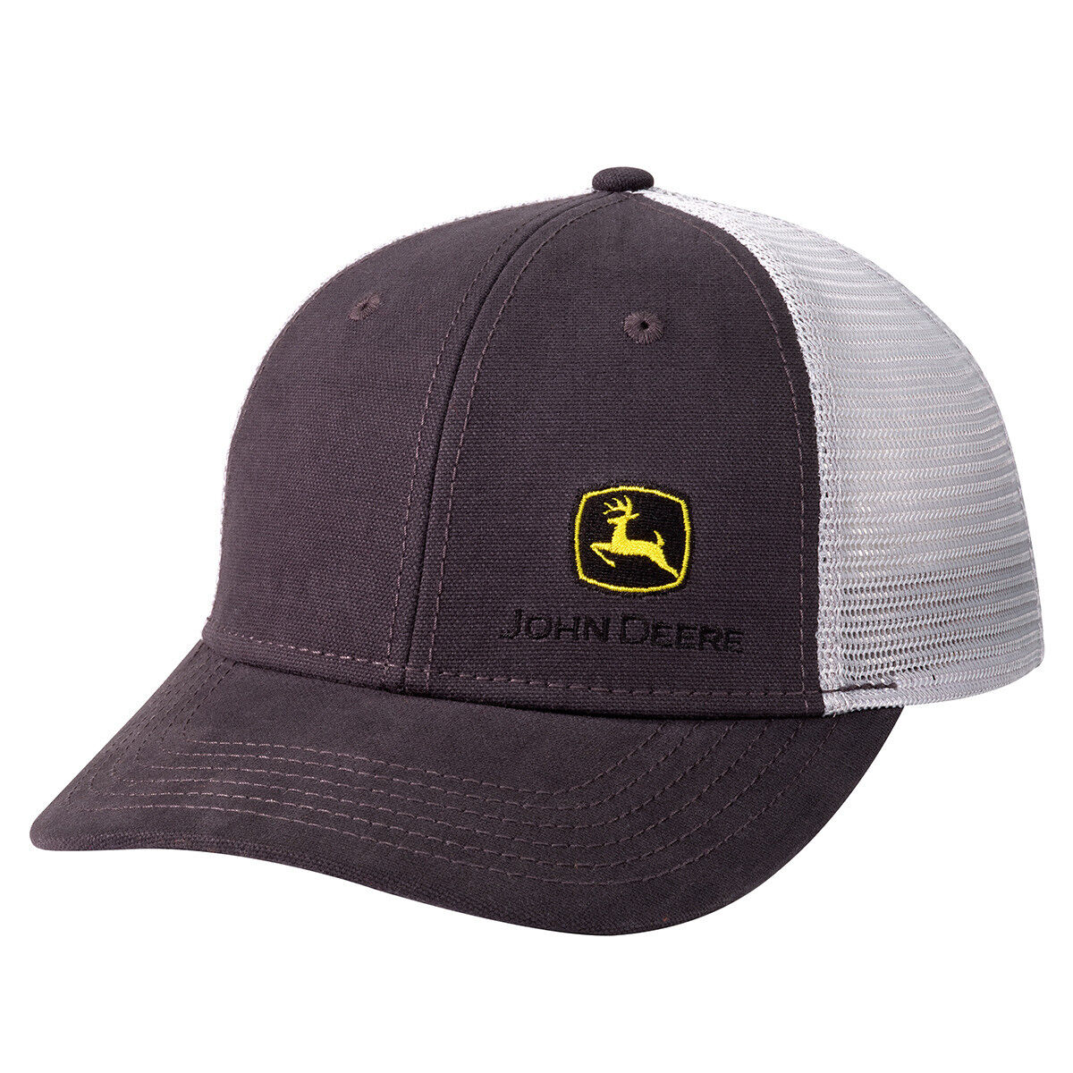 John Deere Charcoal Canvas Mesh Hat/Cap - LP83153