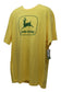 John Deere Men's 2XL Crackle Ink Logo Yellow Short Sleeve Tee - LP83355