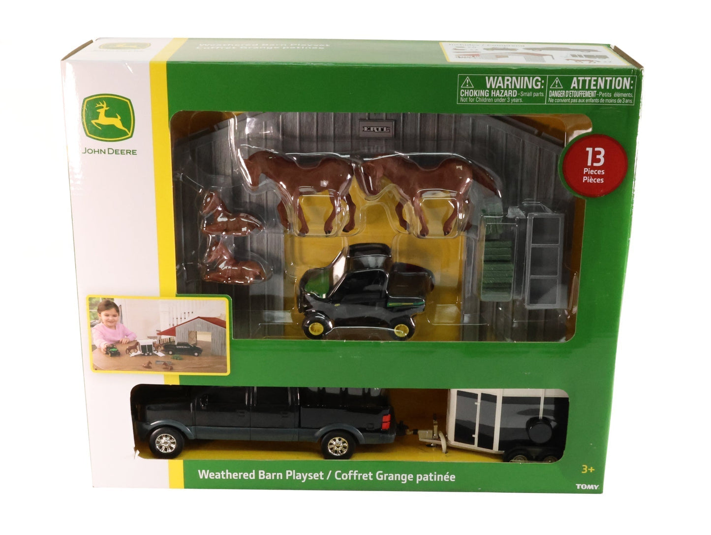 1/32 John Deere Weathered Barn Playset Toy - LP84318