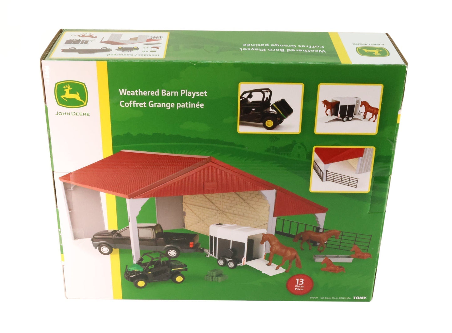 1/32 John Deere Weathered Barn Playset Toy - LP84318