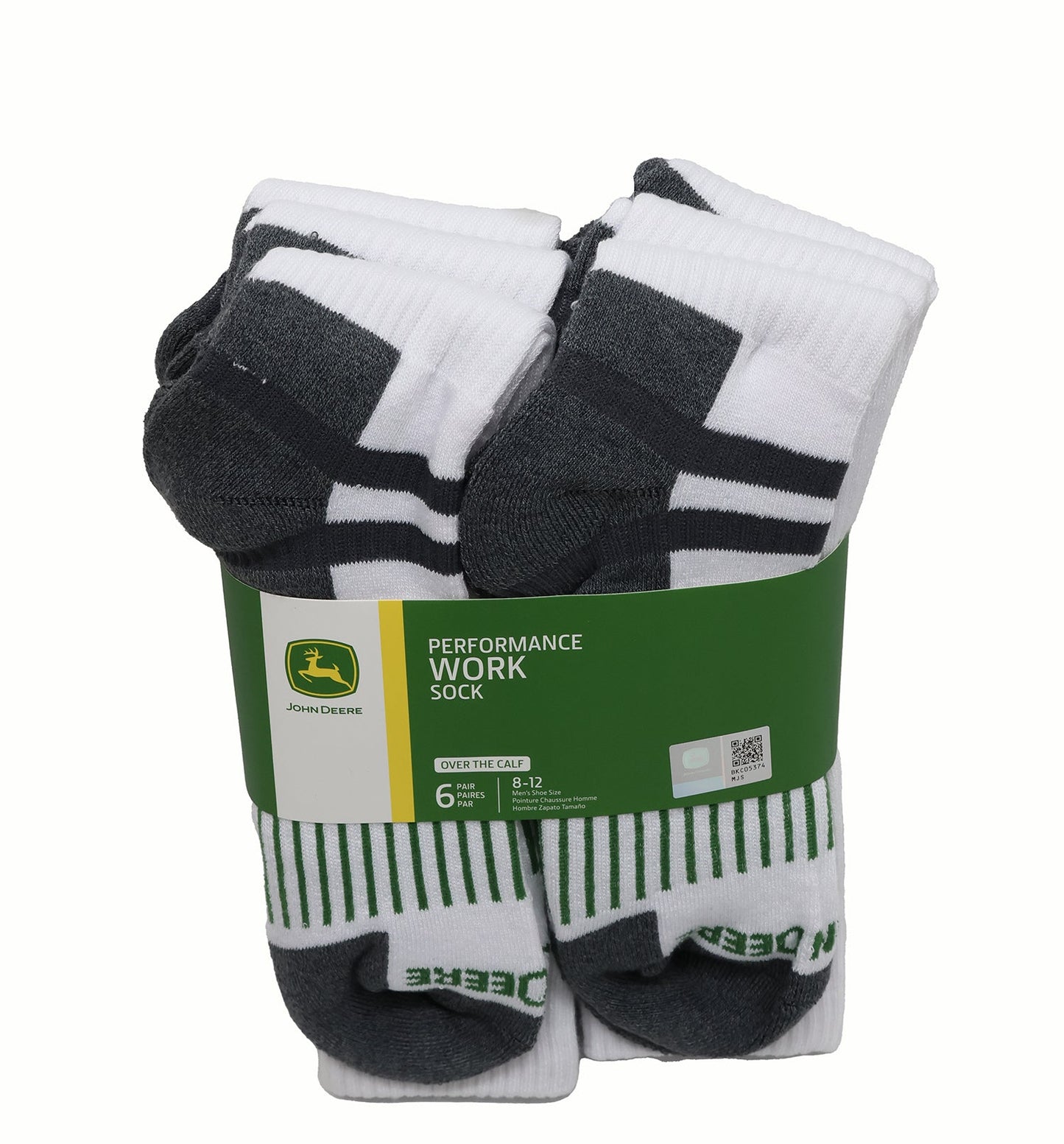 John Deere Men's Calf Performance Work Sock - LP84365