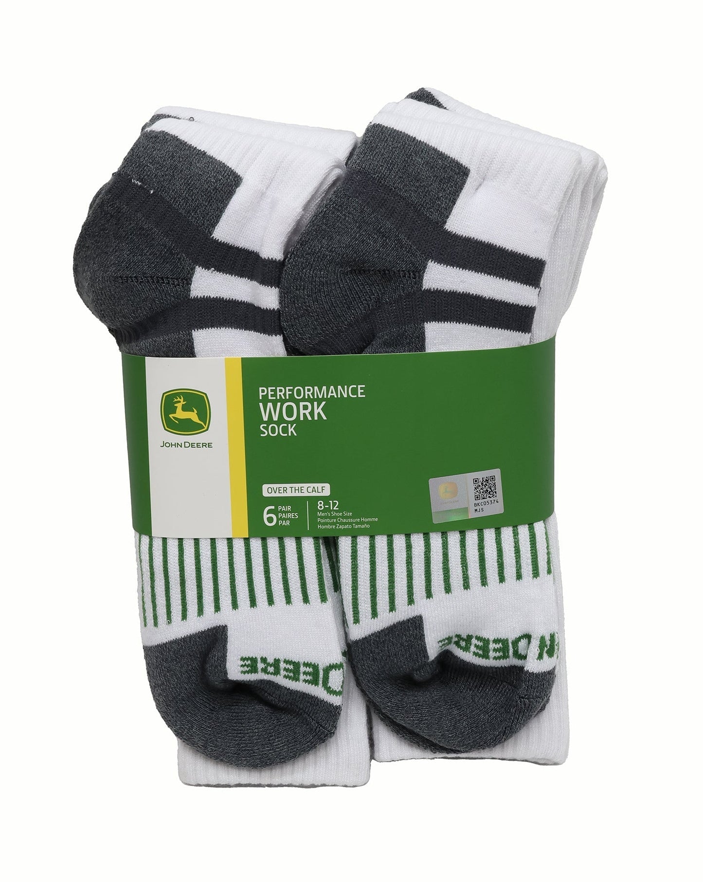 John Deere Men's Calf Performance Work Sock - LP84365