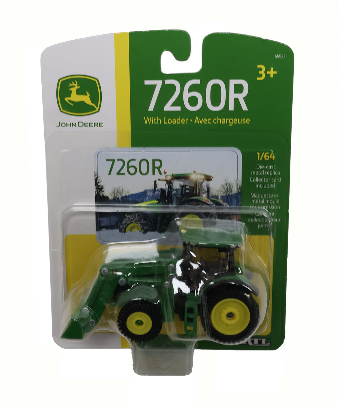 1/64 John Deere 7260R Tractor with Loader Toy - LP84533