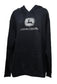 John Deere Ladies XL Black Hoodie with Silver Glitter Logo - LP85229