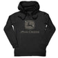 John Deere Ladies 2XL Black Hoodie with Silver Glitter Logo - LP85228