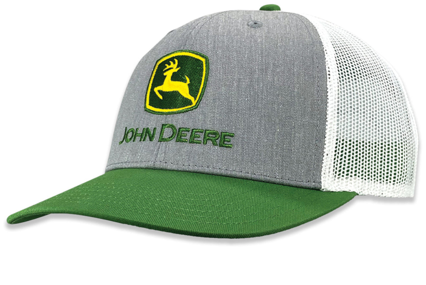John Deere Men's Moline 112 HG/GR/WH Mesh Back Hat/Cap - LP86116