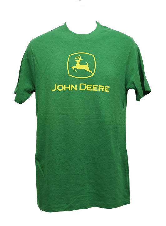 John Deere Men's XL Green with Classic Yellow Logo T-Shirt - LP86292