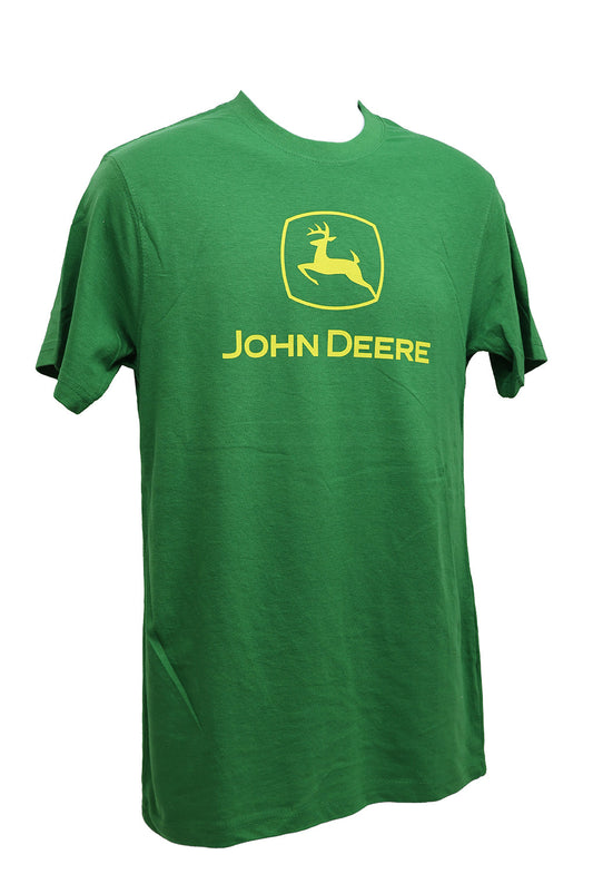 John Deere Men's 2XL Green with Classic Yellow Logo T-Shirt - LP86293