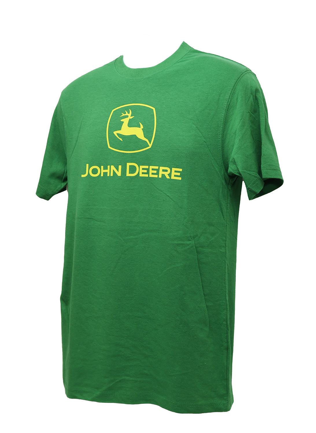 John Deere Men's SMALL Green with Classic Yellow Logo T-Shirt - LP86291