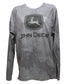 John Deere SMALL Grey Camo Performance Long Sleeve Tee - LP86316