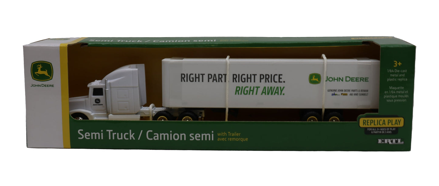 1/64 John Deere Parts Semi Truck Toy - LP86739