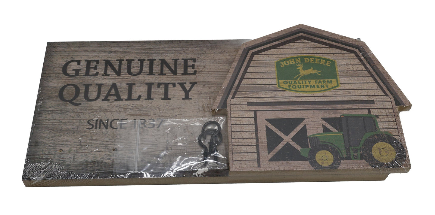 John Deere Wooden Key Holder Sign - LP86788