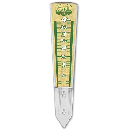 John Deere Retro Badge Magnifying Rain Gauge - LP87268