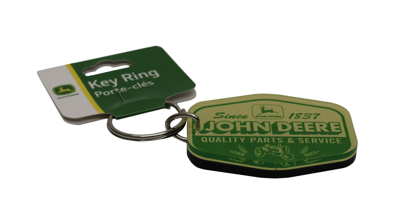 John Deere Retro Badge Premium Key Ring - LP87271