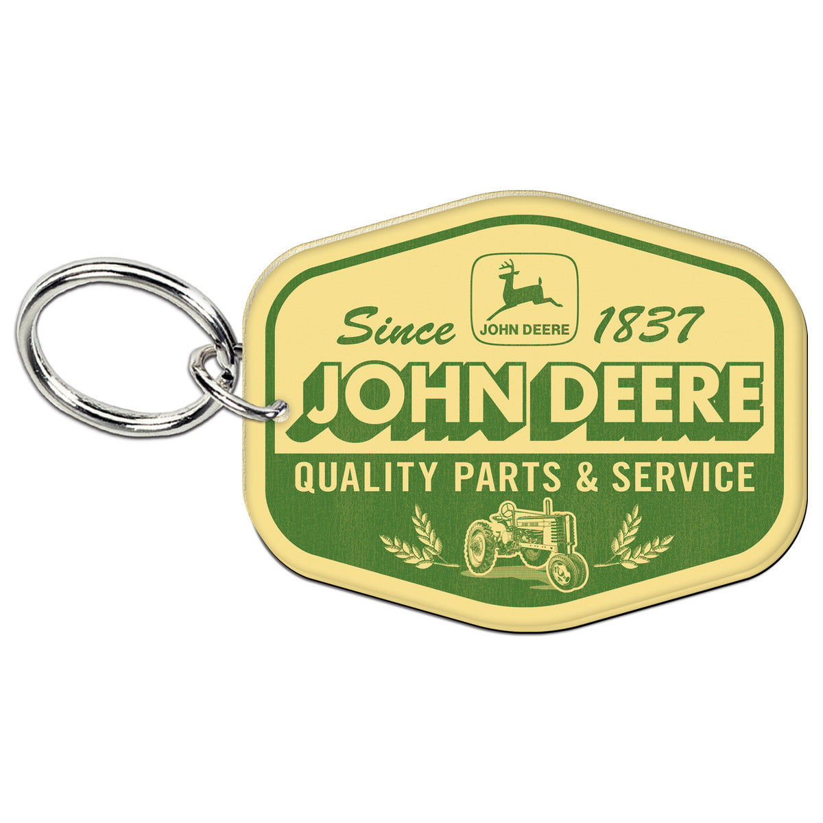 John Deere Retro Badge Premium Key Ring - LP87271