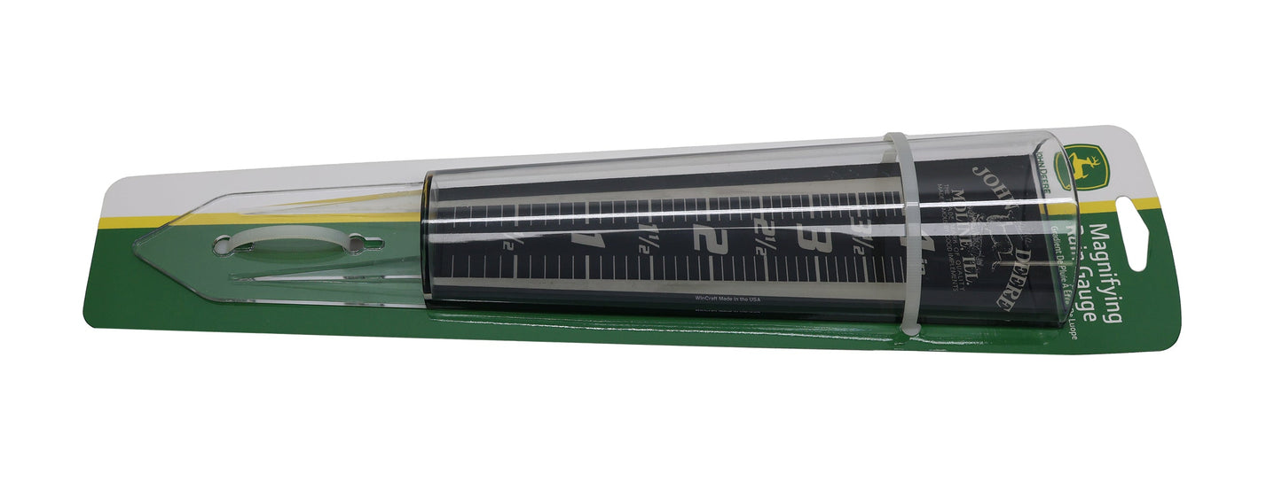 John Deere Moline Buck Magnifying Rain Gauge - LP87277