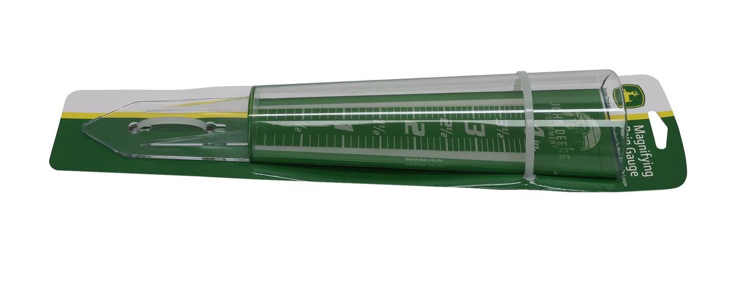 John Deere Equipment Badge Magnifying Rain Gauge - LP87285