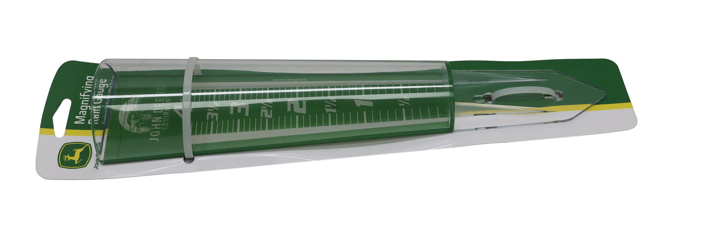 John Deere Equipment Badge Magnifying Rain Gauge - LP87285