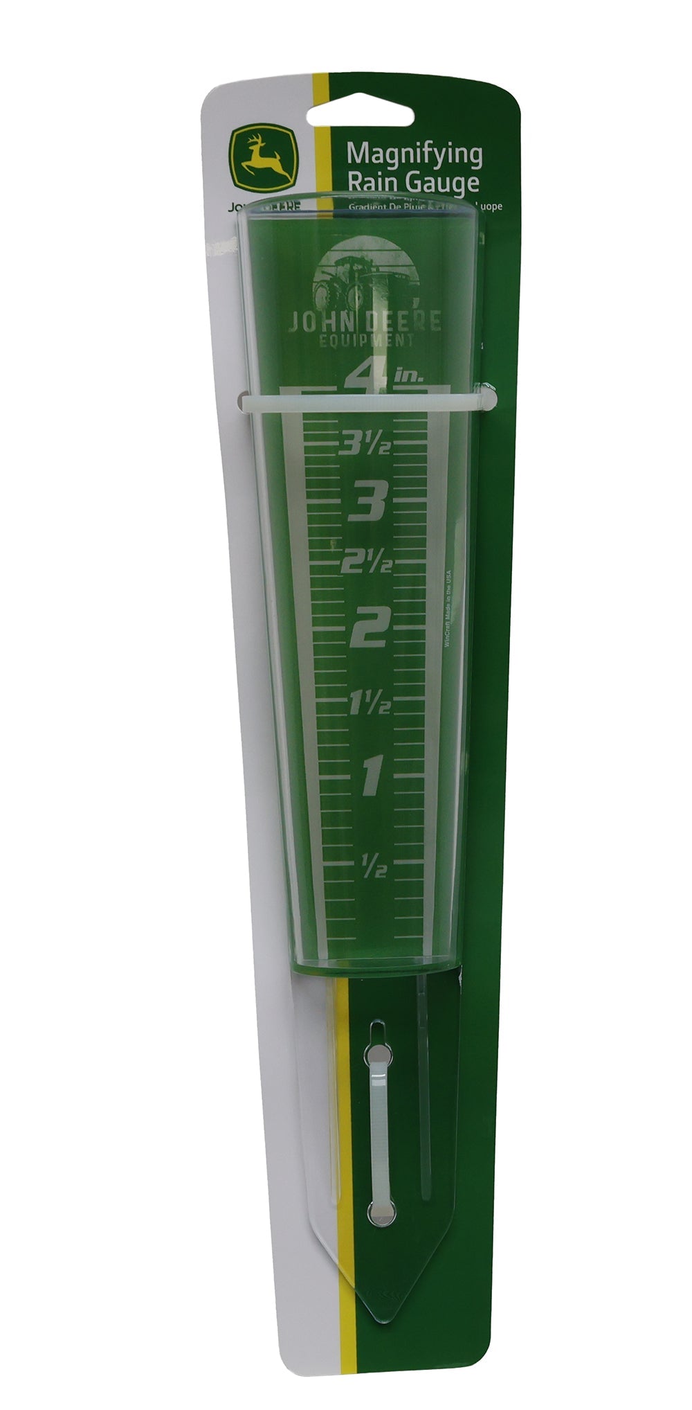John Deere Equipment Badge Magnifying Rain Gauge - LP87285