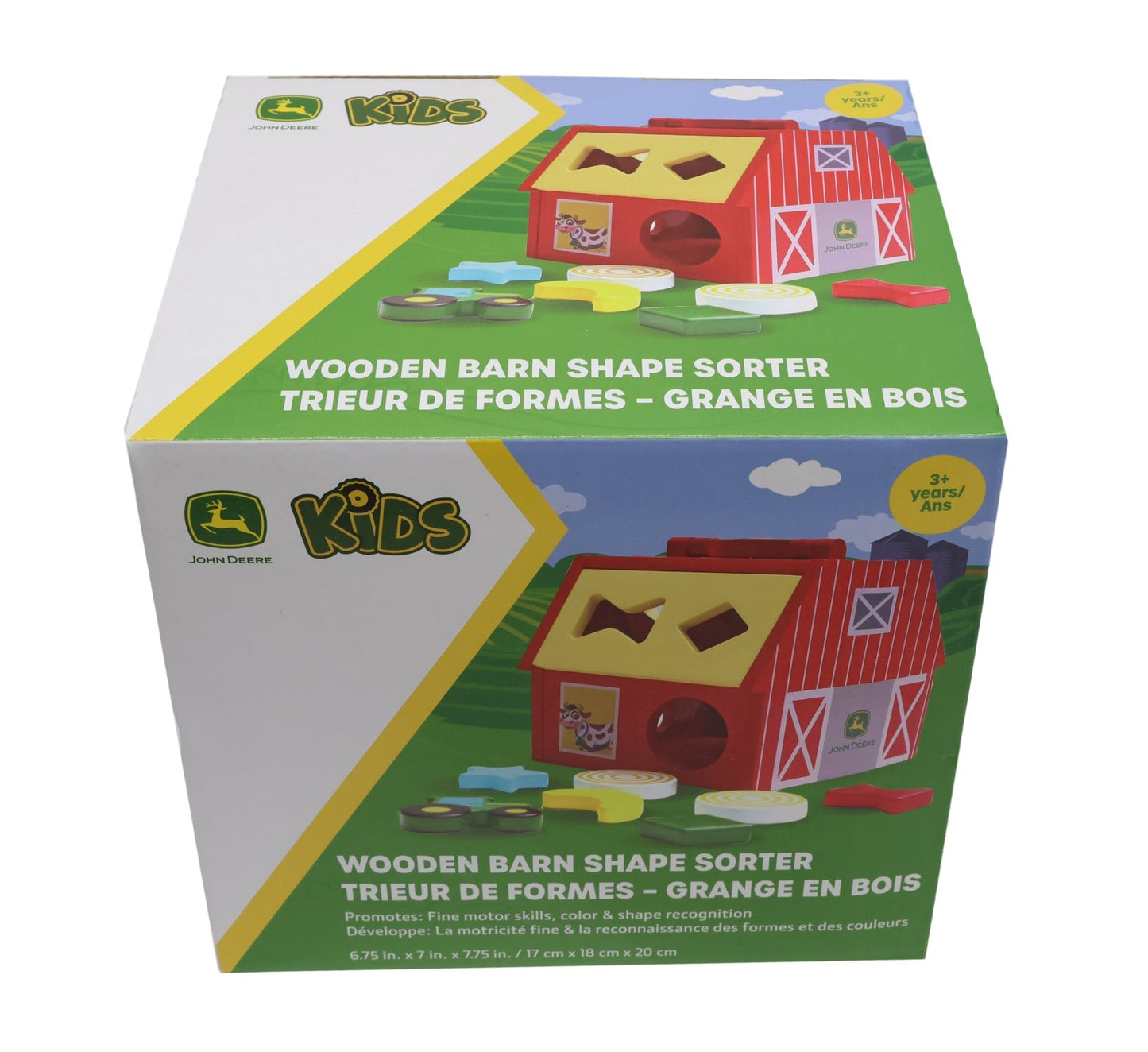 John Deere Wooden Barn Shape Sorter Toy - LP87304