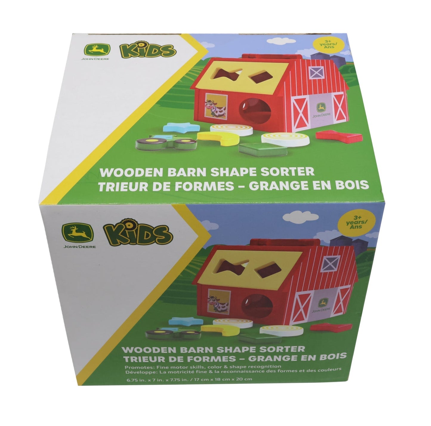 John Deere Wooden Barn Shape Sorter Toy - LP87304