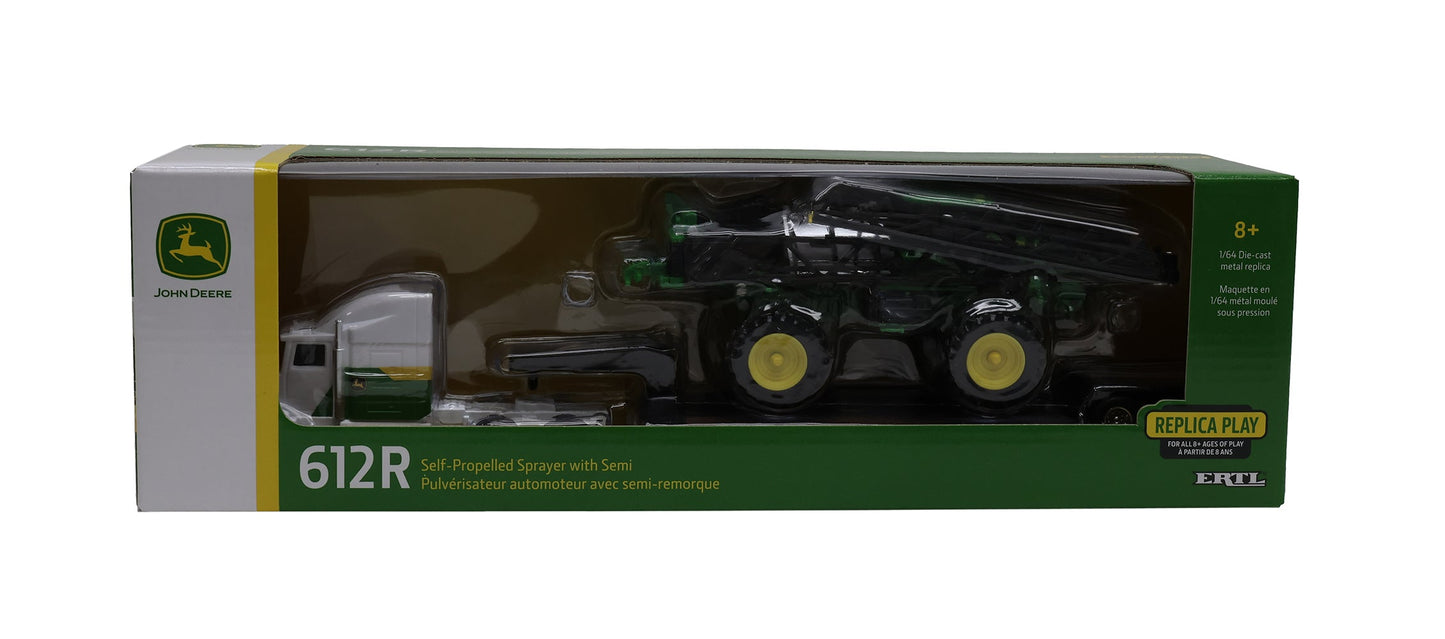 1/64 John Deere 612R Self-Propelled Sprayer with Semi Toy - LP87330