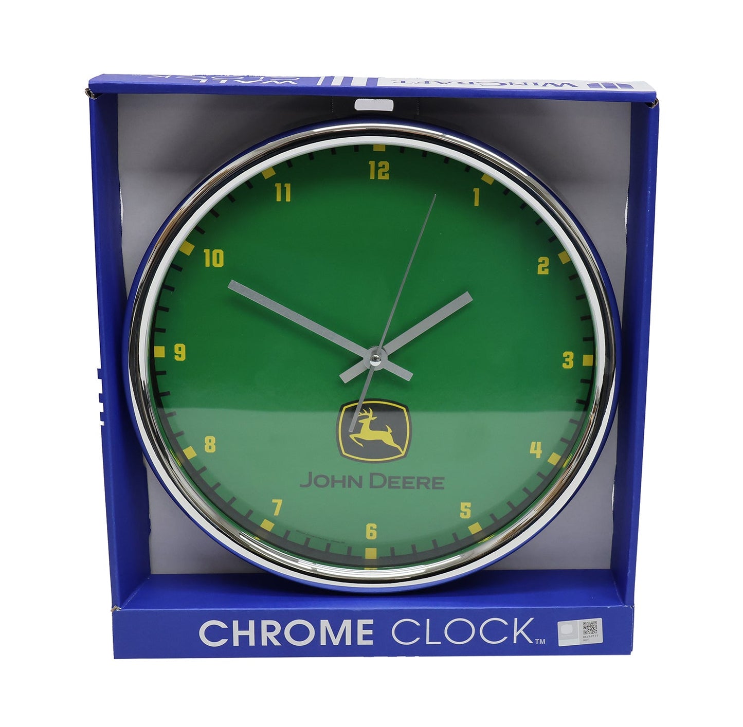 John Deere Green Chrome Wall Clock - LP87337