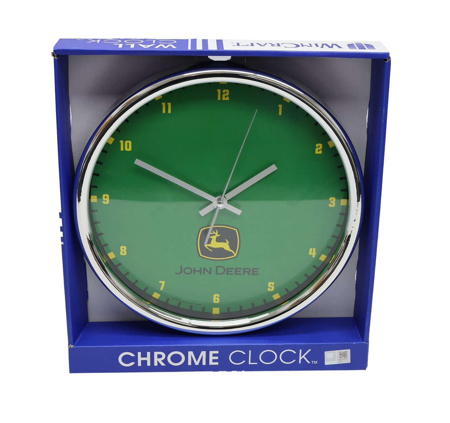 John Deere Green Chrome Wall Clock - LP87337