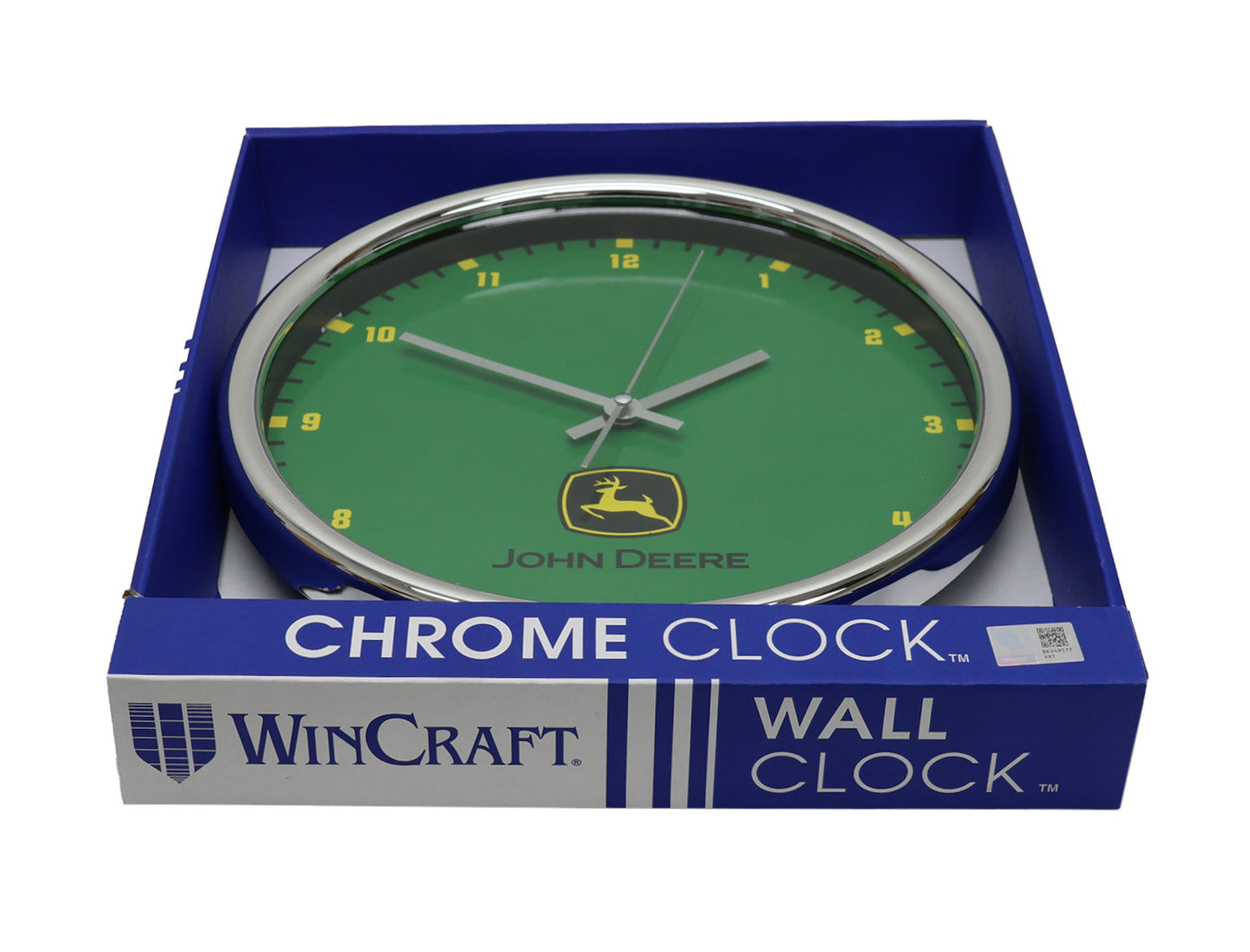 John Deere Green Chrome Wall Clock - LP87337