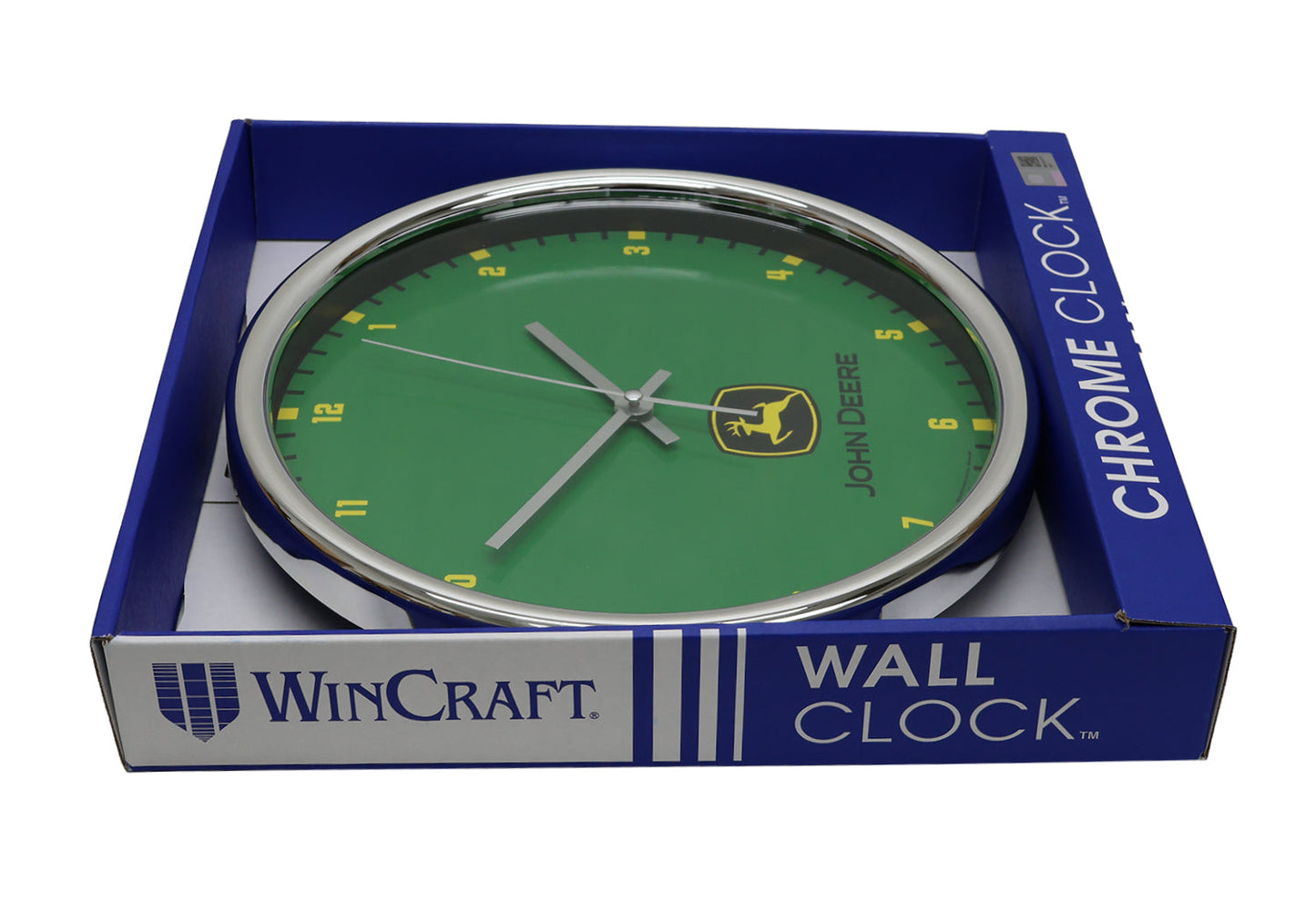 John Deere Green Chrome Wall Clock - LP87337
