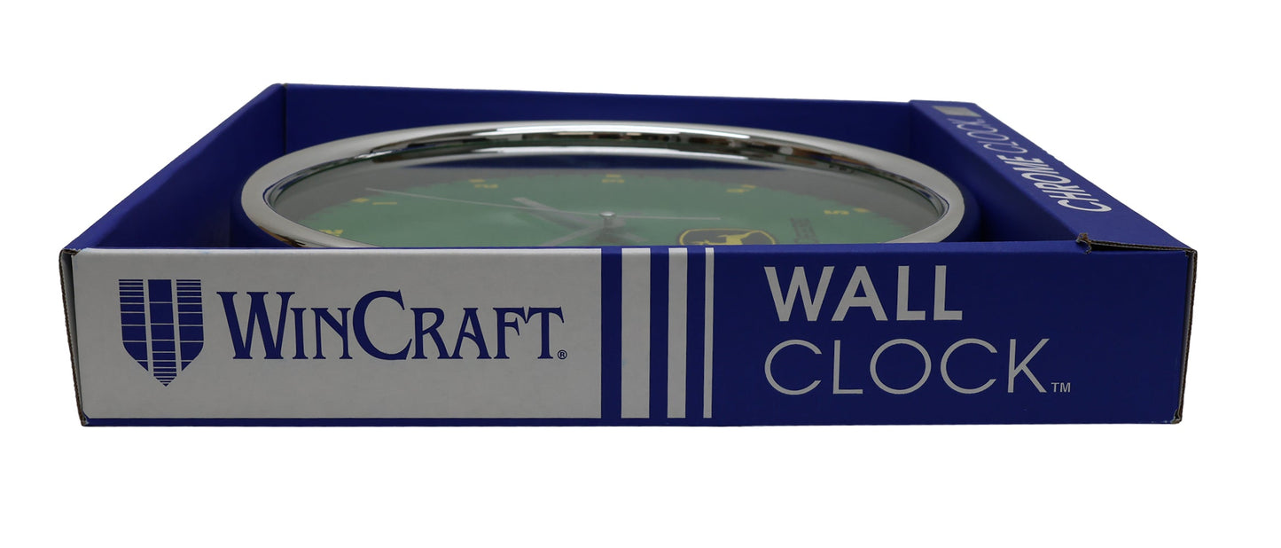 John Deere Green Chrome Wall Clock - LP87337