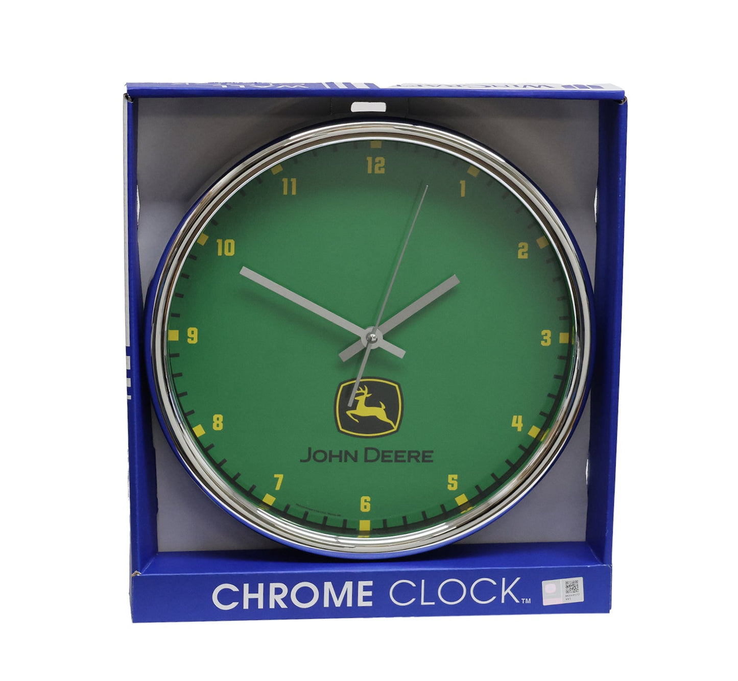 John Deere Green Chrome Wall Clock - LP87337