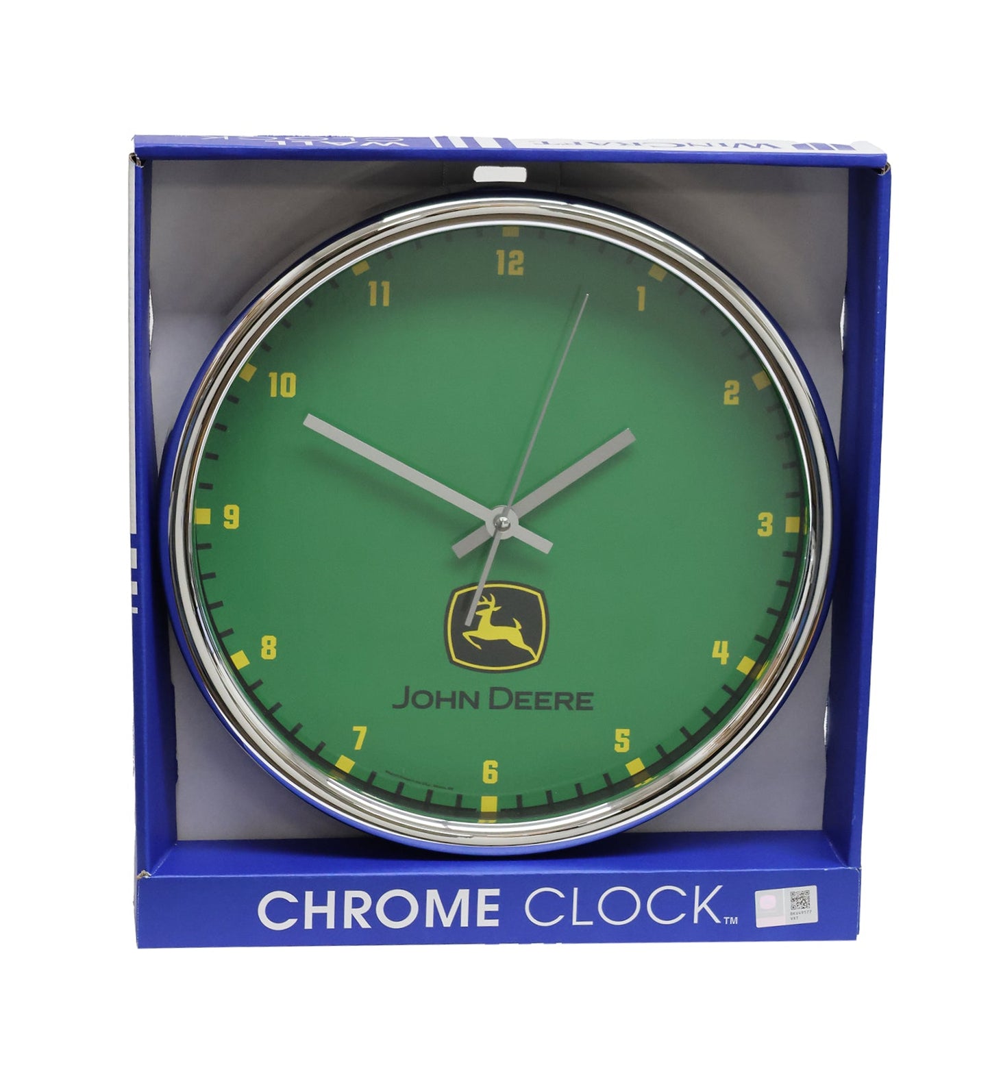 John Deere Green Chrome Wall Clock - LP87337