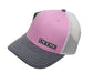 John Deere Pink/Grey/White Mesh Back Hat/Cap - LP87492