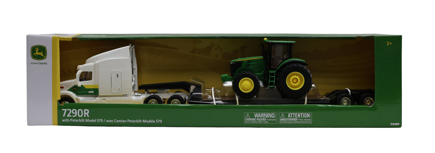 1/32 John Deere 7290R with Peterbilt Model 579 Semi Toy - LP87637