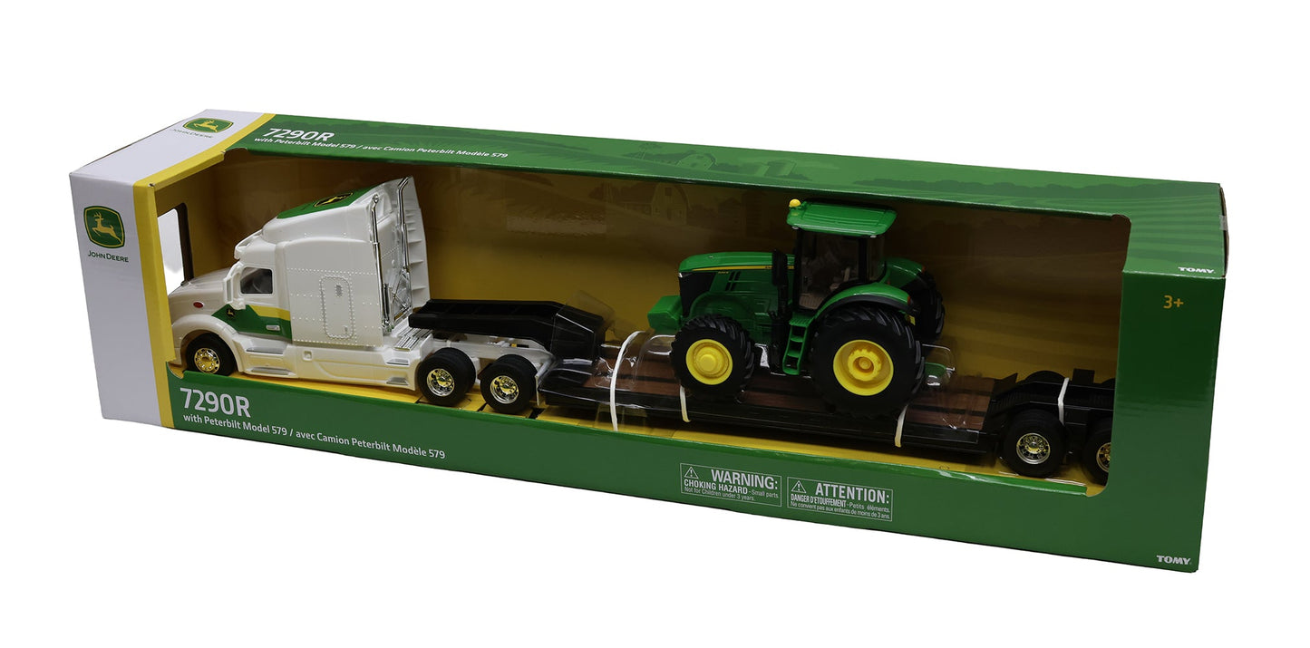 1/32 John Deere 7290R with Peterbilt Model 579 Semi Toy - LP87637