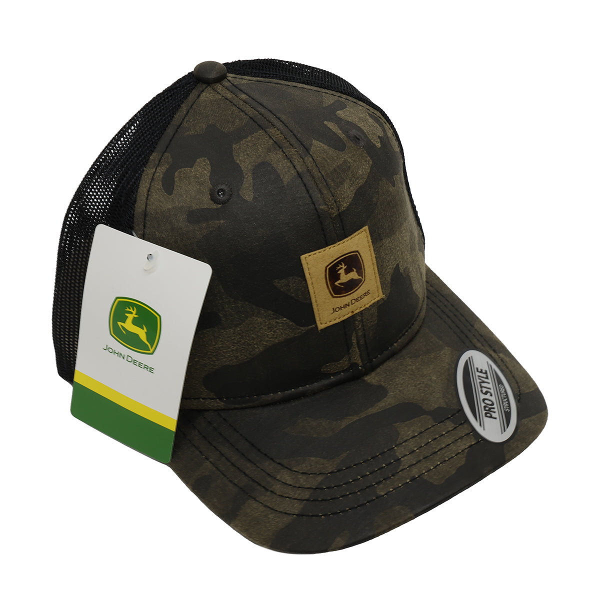 John Deere Men's Camo/Black Mesh Hat/Cap - LP87812