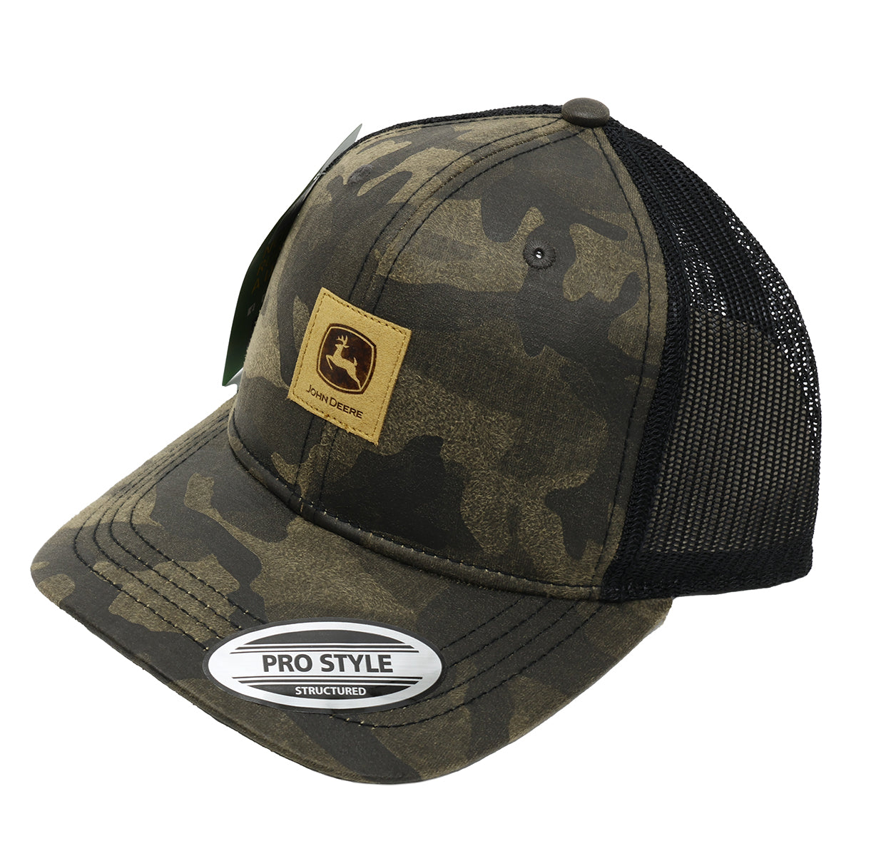 John Deere Men's Camo/Black Mesh Hat/Cap - LP87812