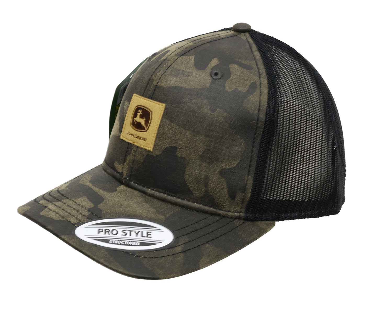 John Deere Men's Camo/Black Mesh Hat/Cap - LP87812