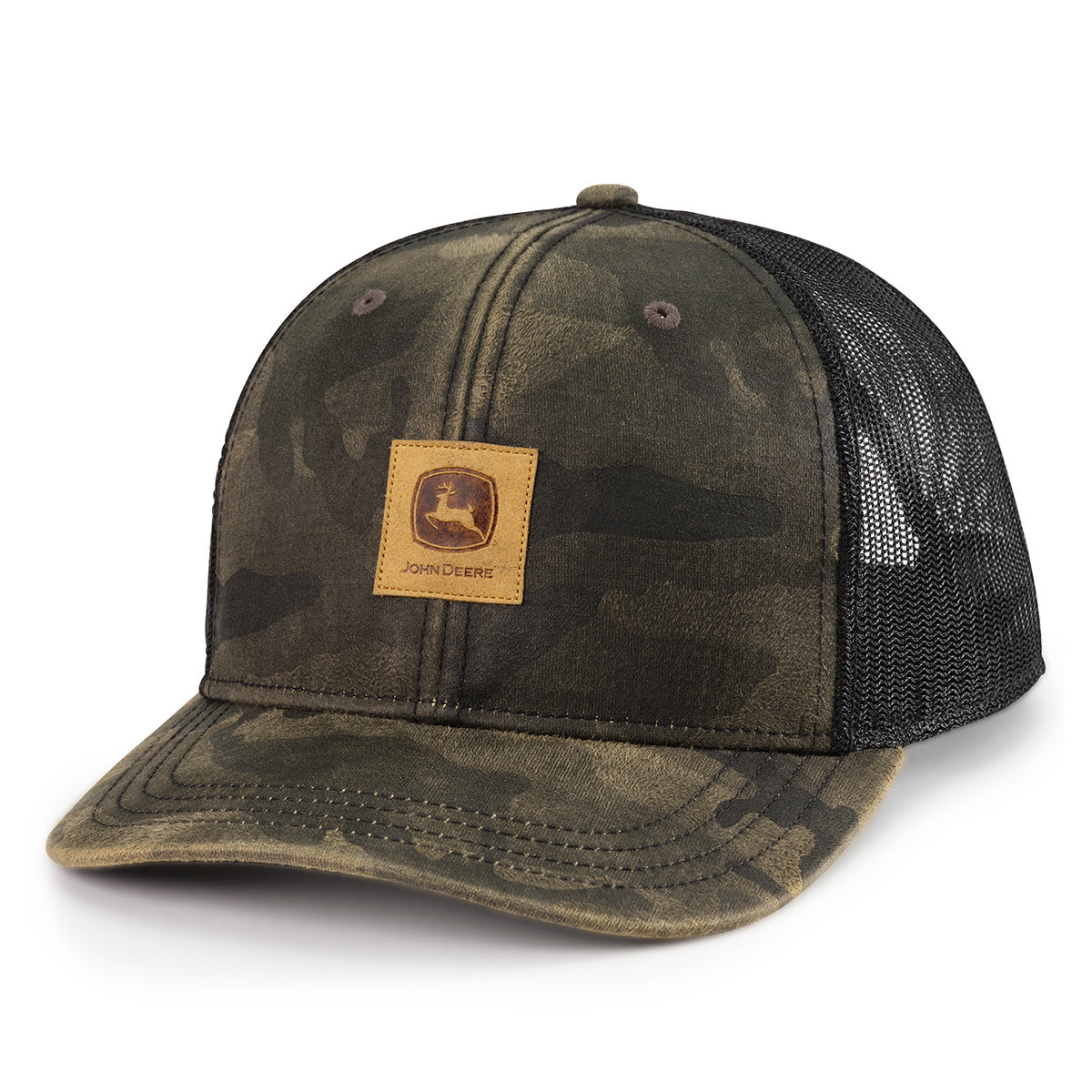 John Deere Men's Camo/Black Mesh Hat/Cap - LP87812