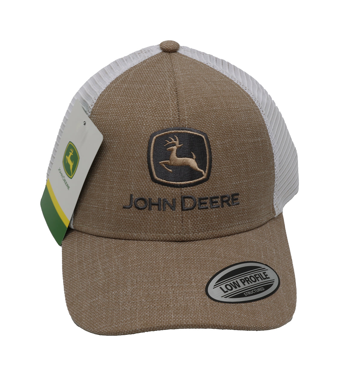 John Deere Men's Khaki/White Mesh Hat/Cap - LP87813