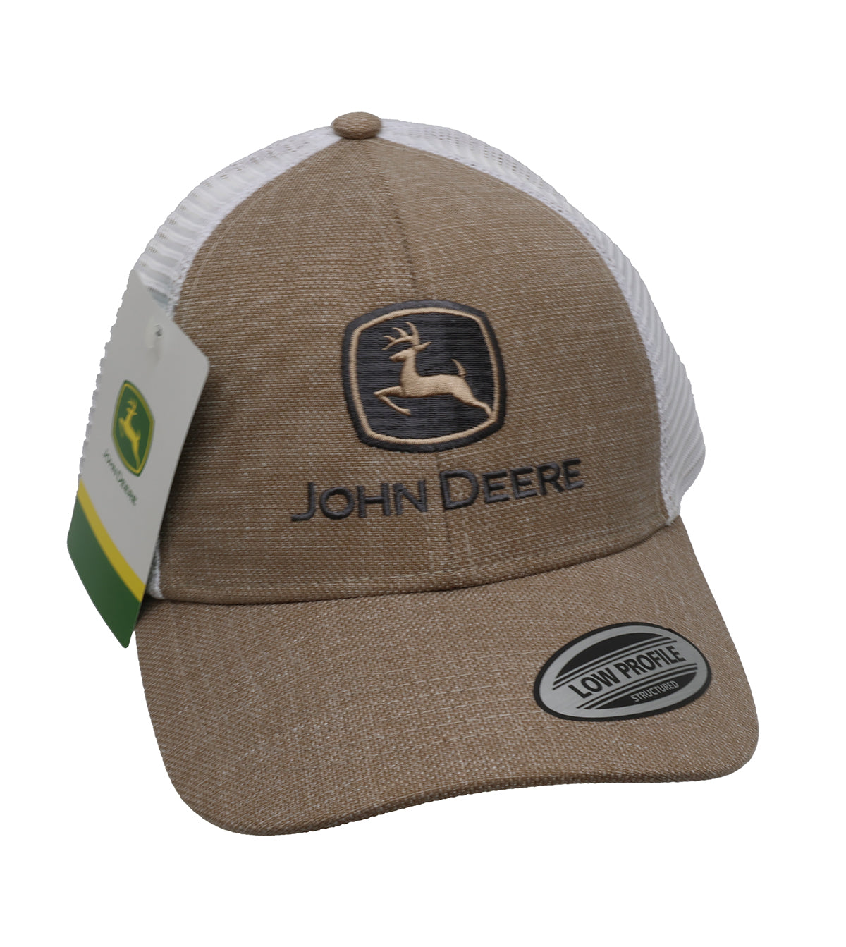 John Deere Men's Khaki/White Mesh Hat/Cap - LP87813