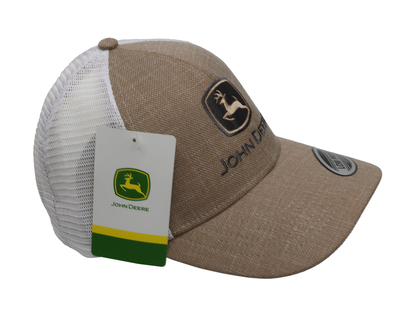 John Deere Men's Khaki/White Mesh Hat/Cap - LP87813