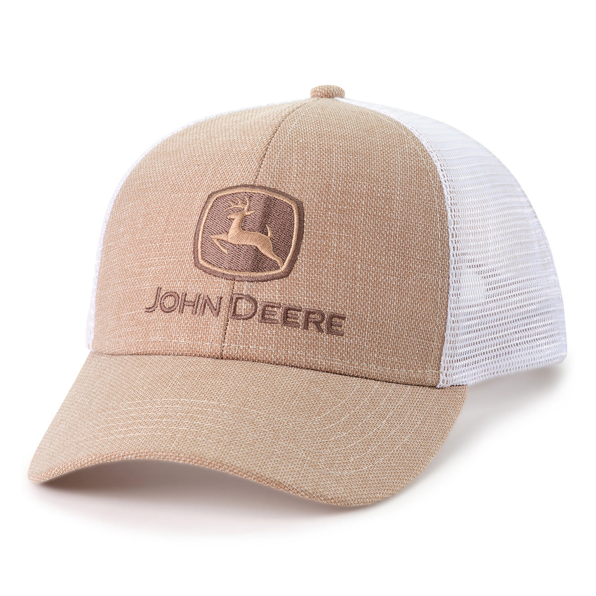 John Deere Men's Khaki/White Mesh Hat/Cap - LP87813