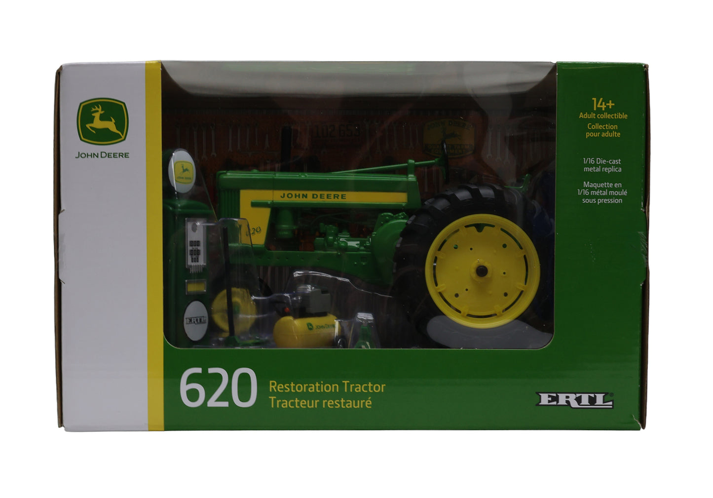 1/16 John Deere 620 Restoration Tractor Set Toy - LP88072